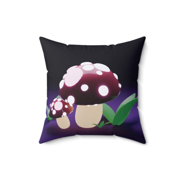 Glowing Mushrooms - Spun Polyester Square Pillow - Image 8