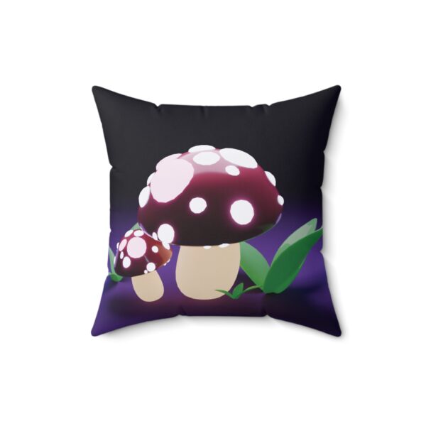 Glowing Mushrooms - Spun Polyester Square Pillow - Image 7