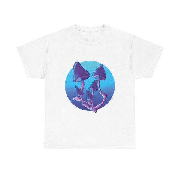 Blue Mushroom Bouquet - Unisex Heavy Cotton Tee - Image 29