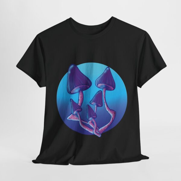 Blue Mushroom Bouquet - Unisex Heavy Cotton Tee - Image 7