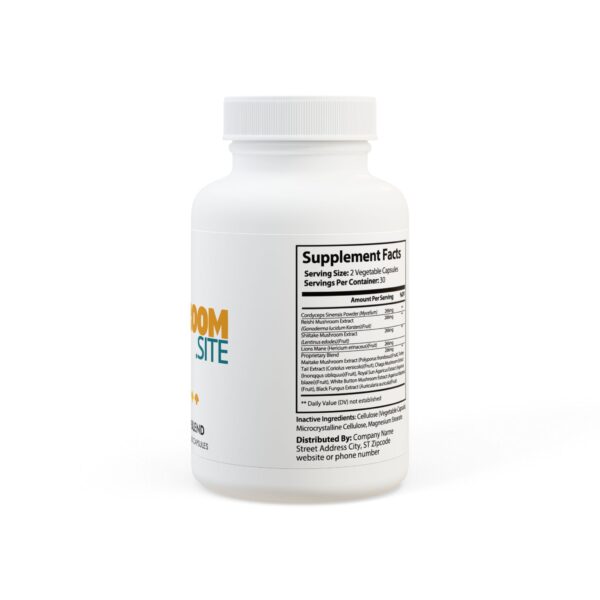 The Mushroom Site - Mushroom Blend Supplement (60 Capsules) - Image 3