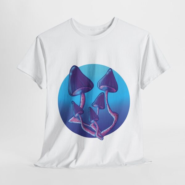 Blue Mushroom Bouquet - Unisex Heavy Cotton Tee - Image 34