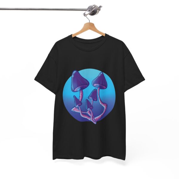 Blue Mushroom Bouquet - Unisex Heavy Cotton Tee - Image 8