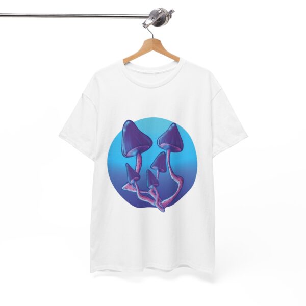 Blue Mushroom Bouquet - Unisex Heavy Cotton Tee - Image 35