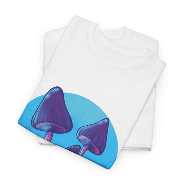 Blue Mushroom Bouquet - Unisex Heavy Cotton Tee - Image 33