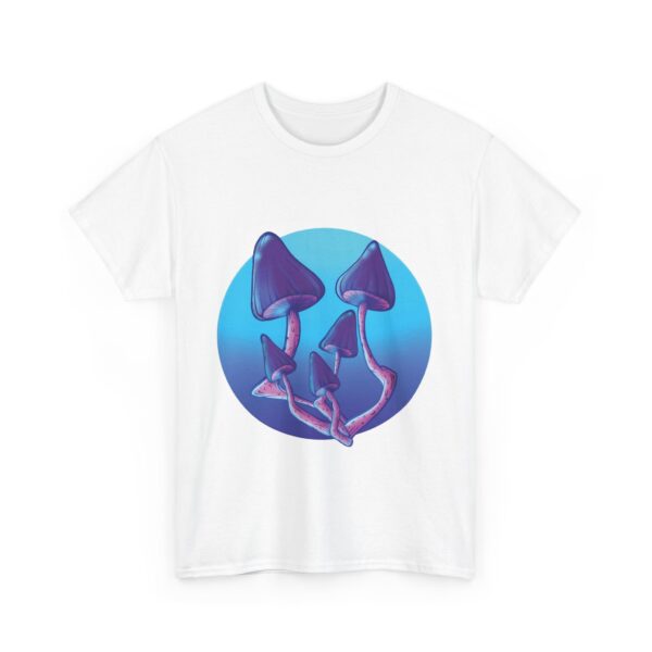 Blue Mushroom Bouquet - Unisex Heavy Cotton Tee - Image 31