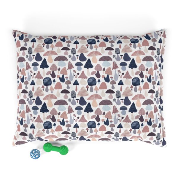 Patterned Illustrative Mushroom Watercolor - Pet Bed - Image 7