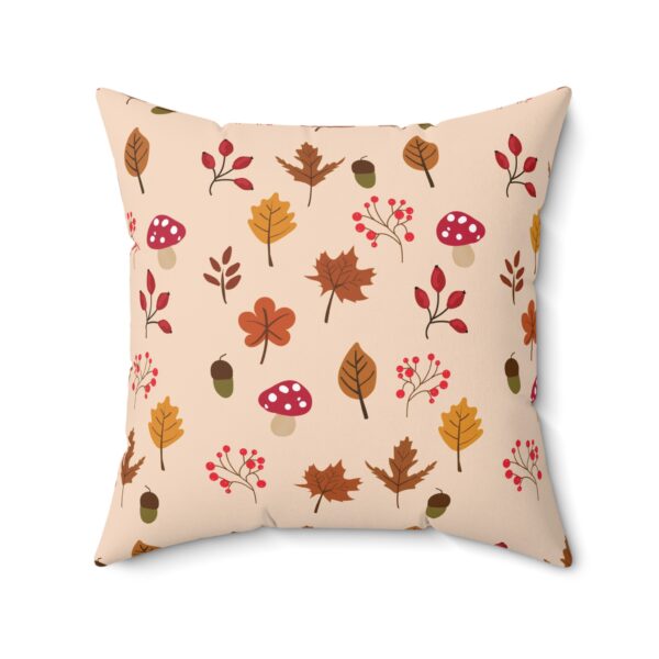 Mushroom & Nature Illustrative Icons - Faux Suede Square Pillow - Image 7