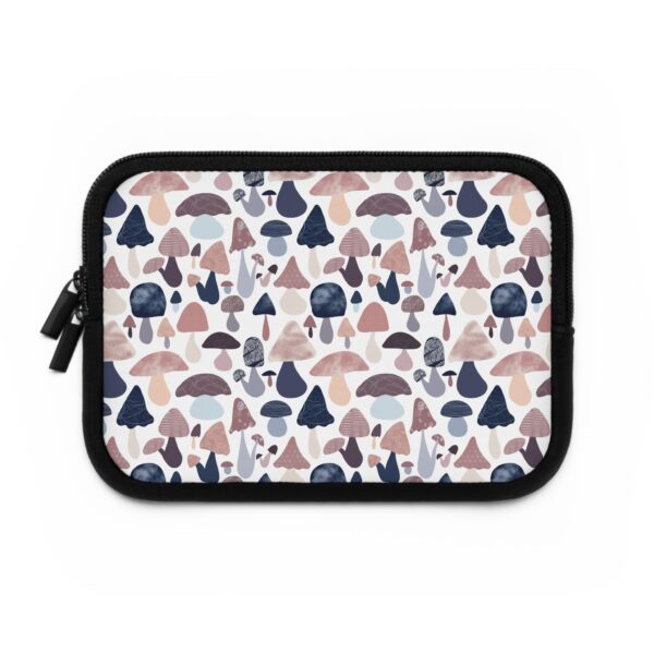 Patterned Illustrative Mushroom Watercolor - Laptop Sleeve - Image 7