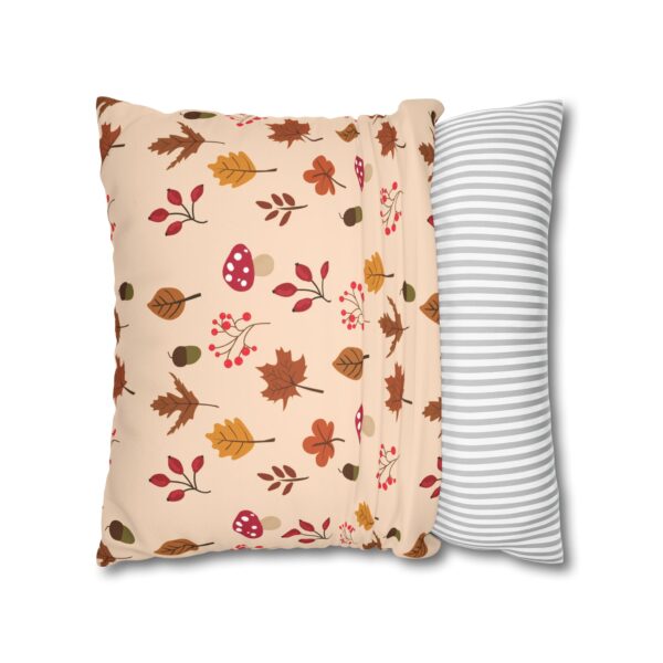 Mushroom & Nature Illustrative Icons - Faux Suede Square Pillowcase - Image 12