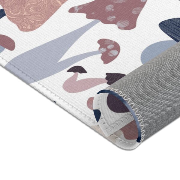 Patterned Illustrative Mushroom Watercolor - Area Rug - Image 18