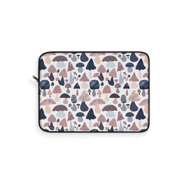 Patterned Illustrative Mushroom Watercolor - Laptop Sleeve - Image 4