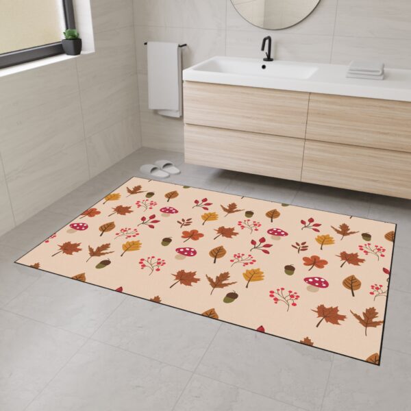 Mushroom & Nature Illustrative Icons - Heavy Duty Floor Mat - Image 3