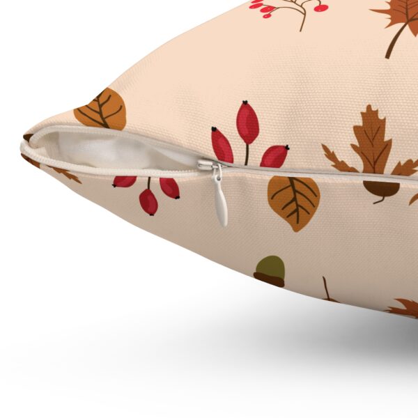 Mushroom & Nature Illustrative Icons - Spun Polyester Square Pillow - Image 6