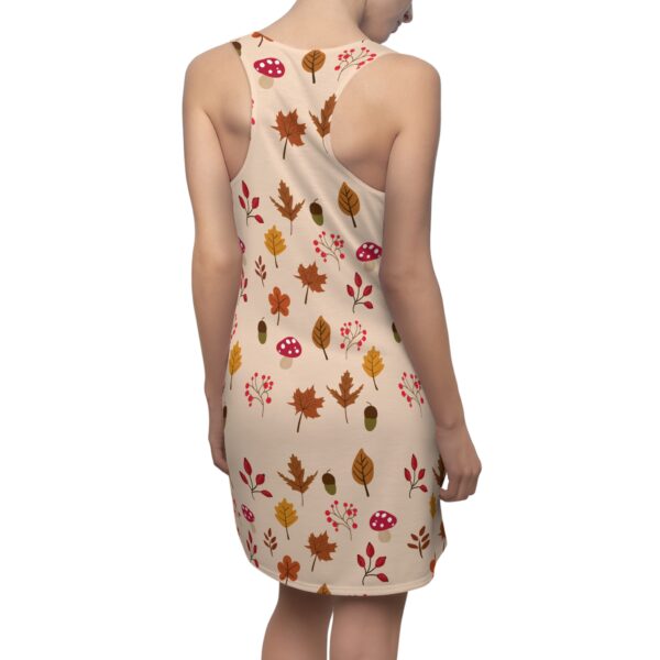 Mushroom & Nature Illustrative Icons - Women's Cut & Sew Racerback Dress (AOP) - Image 6