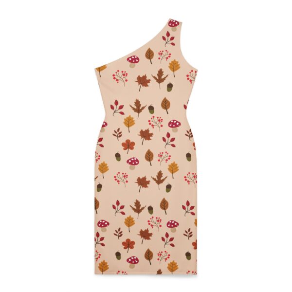 Mushroom & Nature Illustrative Icons - Shoulder Dress (AOP) - Image 3