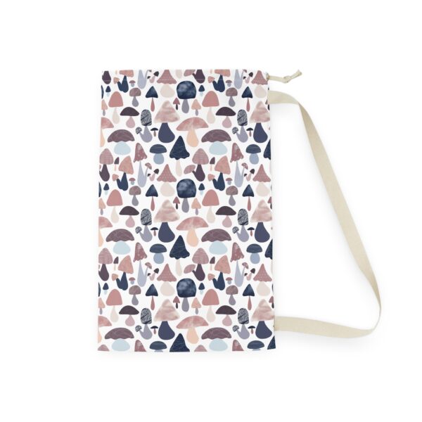 Patterned Illustrative Mushroom Watercolor - Laundry Bag