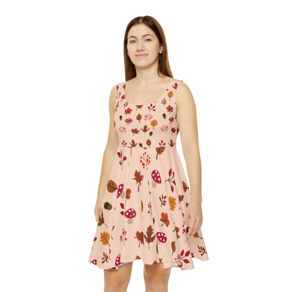 Mushroom & Nature Illustrative Icons - Women's Skater Dress (AOP)