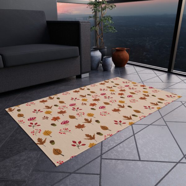 Mushroom & Nature Illustrative Icons - Outdoor Rug - Image 8