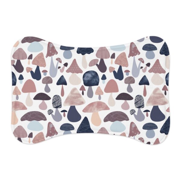 Patterned Illustrative Mushroom Watercolor - Pet Feeding Mats