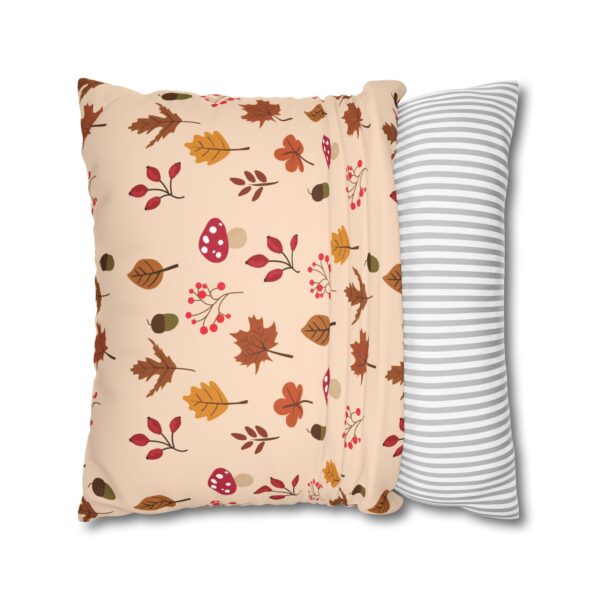 Mushroom & Nature Illustrative Icons - Faux Suede Square Pillowcase - Image 17