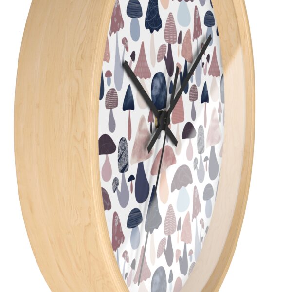 Patterned Illustrative Mushroom Watercolor - Wall Clock - Image 14