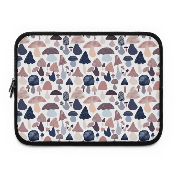 Patterned Illustrative Mushroom Watercolor - Laptop Sleeve - Image 17