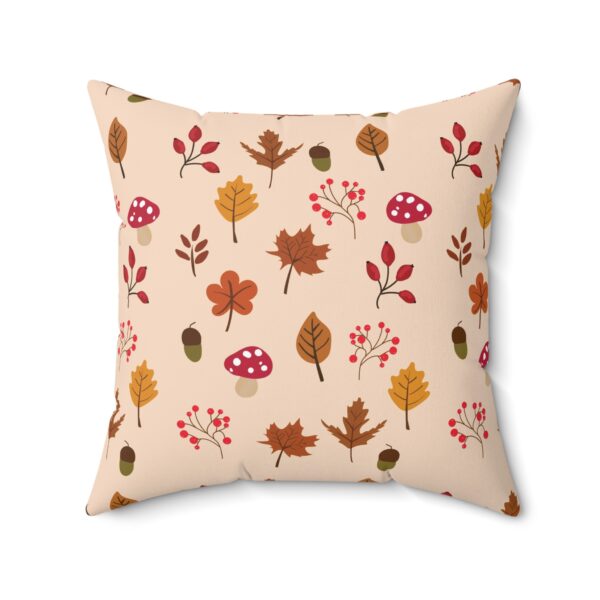 Mushroom & Nature Illustrative Icons - Faux Suede Square Pillow - Image 8