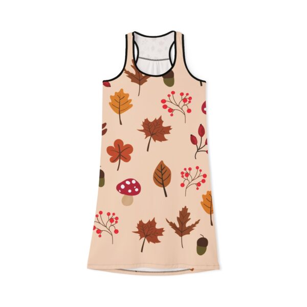 Mushroom & Nature Illustrative Icons - Women's Racerback Dress (AOP) - Image 5