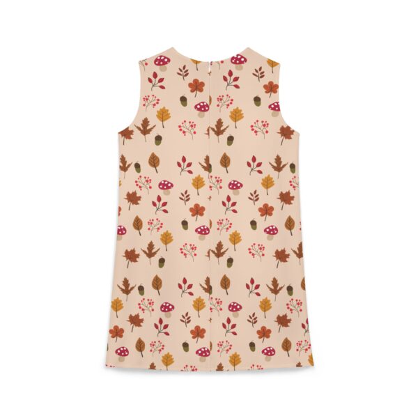 Mushroom & Nature Illustrative Icons - A-line Sleeveless Dress (AOP) - Image 3