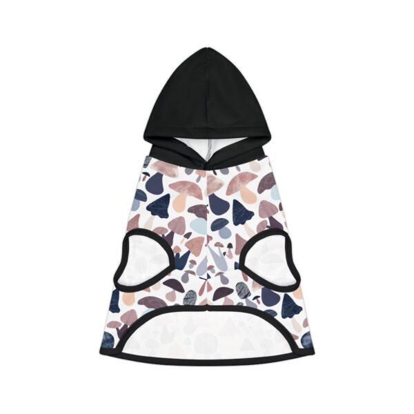 Patterned Illustrative Mushroom Watercolor - Pet Hoodie - Image 6