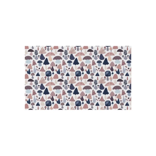 Patterned Illustrative Mushroom Watercolor - Outdoor Rug - Image 9