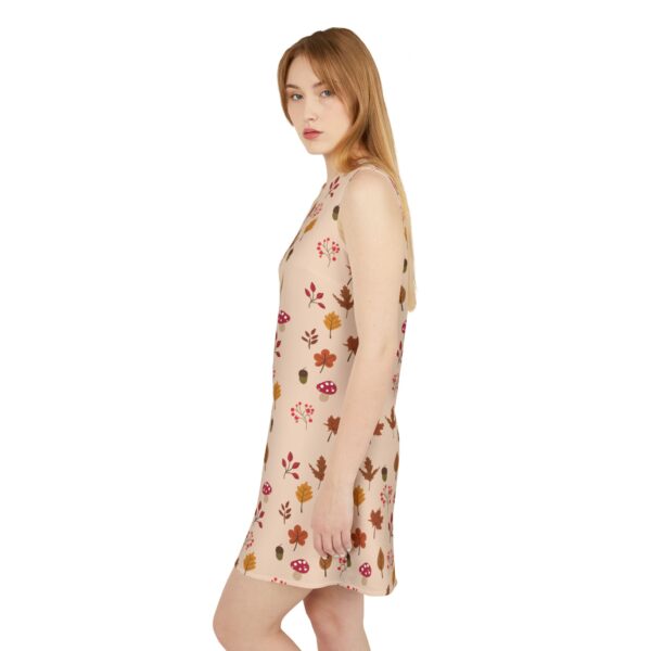 Mushroom & Nature Illustrative Icons - A-line Sleeveless Dress (AOP) - Image 6