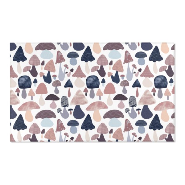 Patterned Illustrative Mushroom Watercolor - Area Rug - Image 13