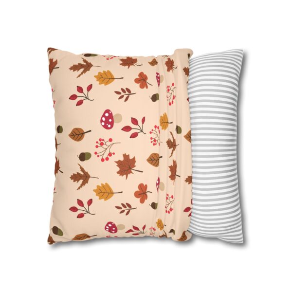 Mushroom & Nature Illustrative Icons - Faux Suede Square Pillowcase - Image 8