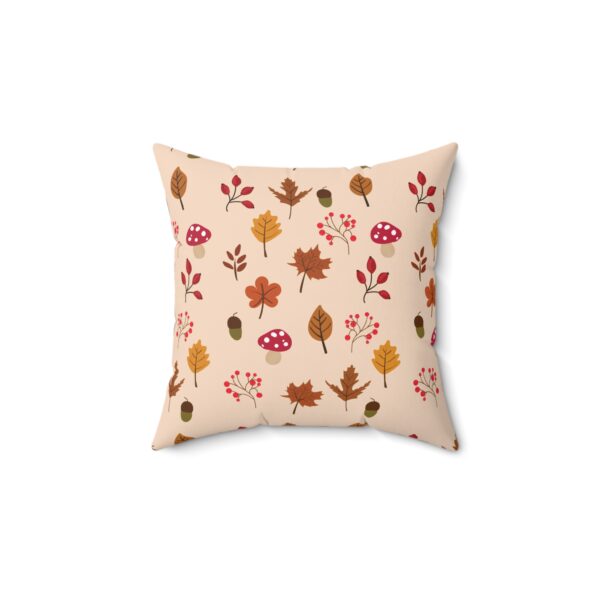 Mushroom & Nature Illustrative Icons - Spun Polyester Square Pillow