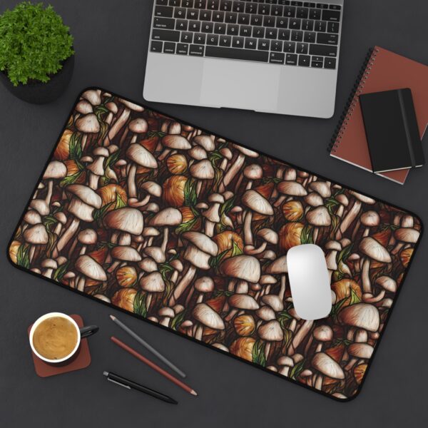 Rustic Mushroom Cluster - Desk Mat - Image 12