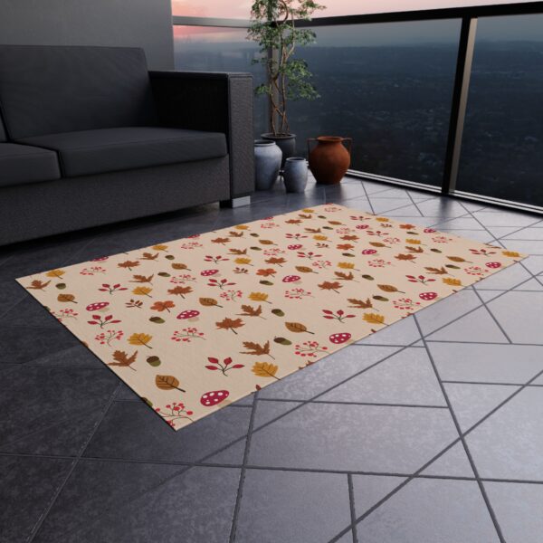 Mushroom & Nature Illustrative Icons - Outdoor Rug - Image 12