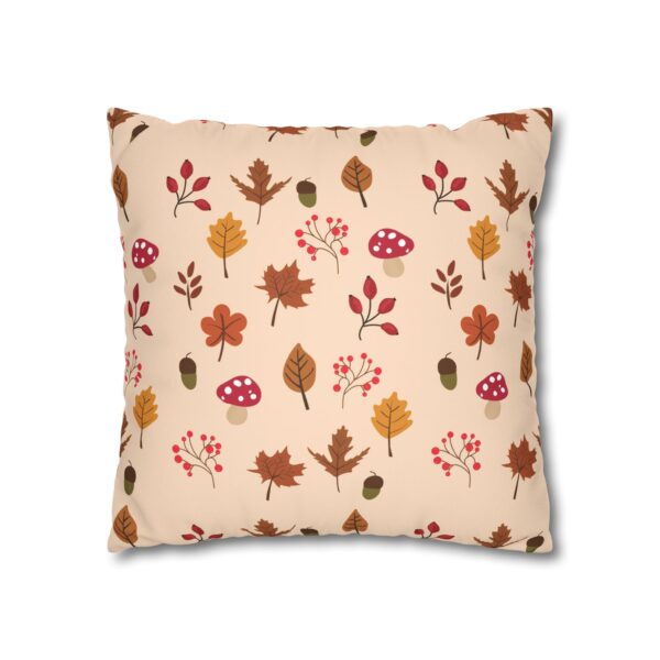 Mushroom & Nature Illustrative Icons - Faux Suede Square Pillowcase - Image 7