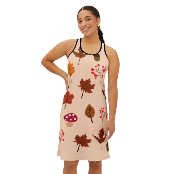 Mushroom & Nature Illustrative Icons - Women's Racerback Dress (AOP) - Image 7