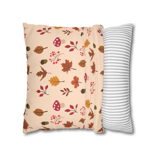 Mushroom & Nature Illustrative Icons - Faux Suede Square Pillowcase - Image 10