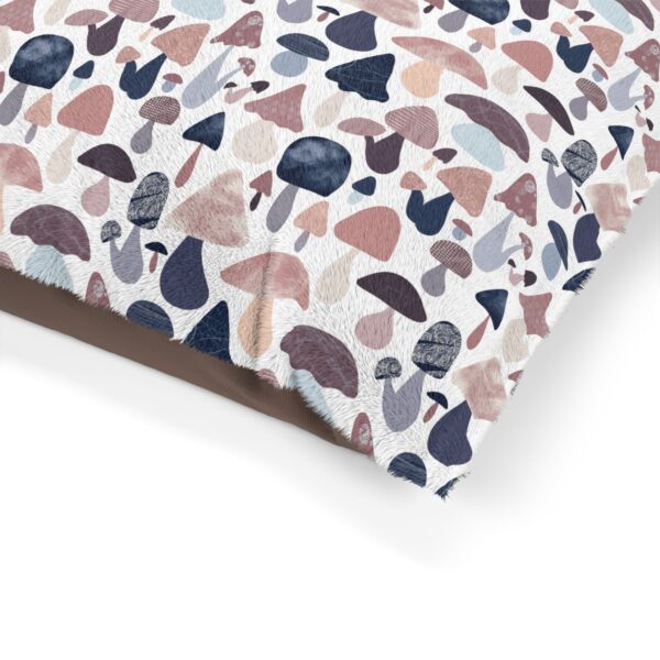 Patterned Illustrative Mushroom Watercolor - Pet Bed - Image 8