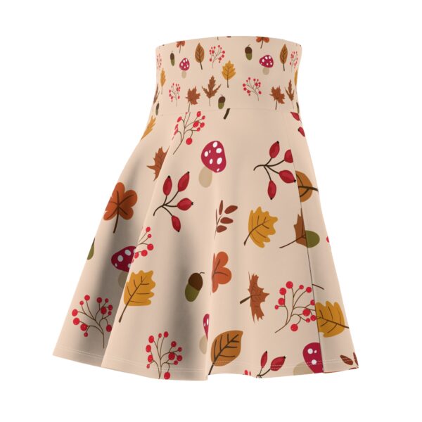 Mushroom & Nature Illustrative Icons - Women's Skater Skirt (AOP) - Image 5