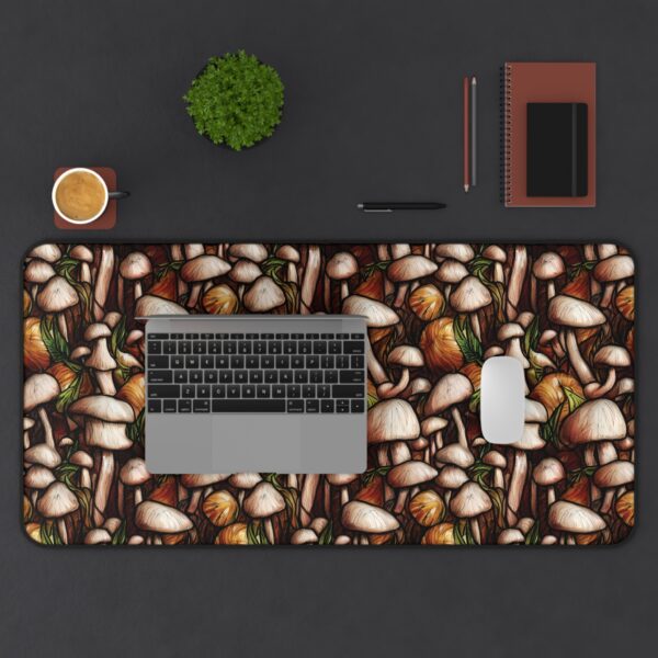 Rustic Mushroom Cluster - Desk Mat - Image 4