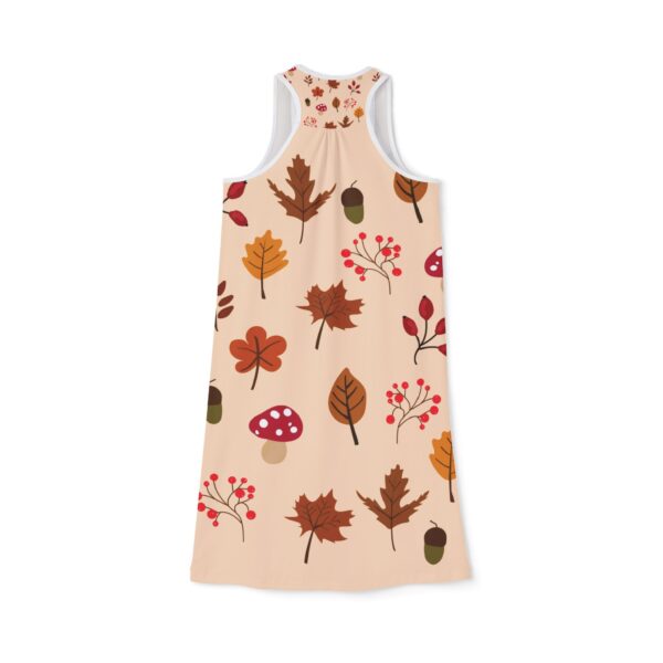 Mushroom & Nature Illustrative Icons - Women's Racerback Dress (AOP) - Image 3