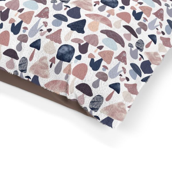 Patterned Illustrative Mushroom Watercolor - Pet Bed - Image 5