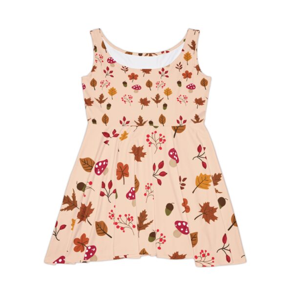 Mushroom & Nature Illustrative Icons - Women's Skater Dress (AOP) - Image 2