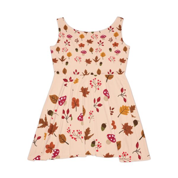 Mushroom & Nature Illustrative Icons - Women's Skater Dress (AOP) - Image 3