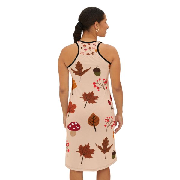 Mushroom & Nature Illustrative Icons - Women's Racerback Dress (AOP) - Image 8