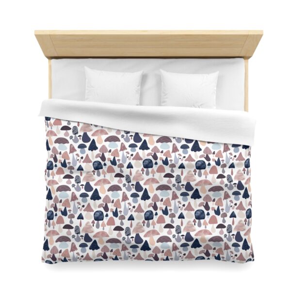 Patterned Illustrative Mushroom Watercolor - Microfiber Duvet Cover - Image 17